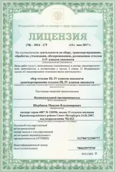 Сертификат филиала Братская, д. 23